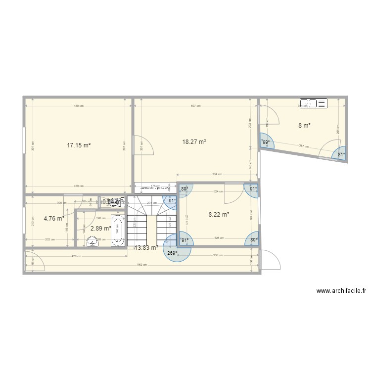 les bordes rdc. Plan de 0 pièce et 0 m2