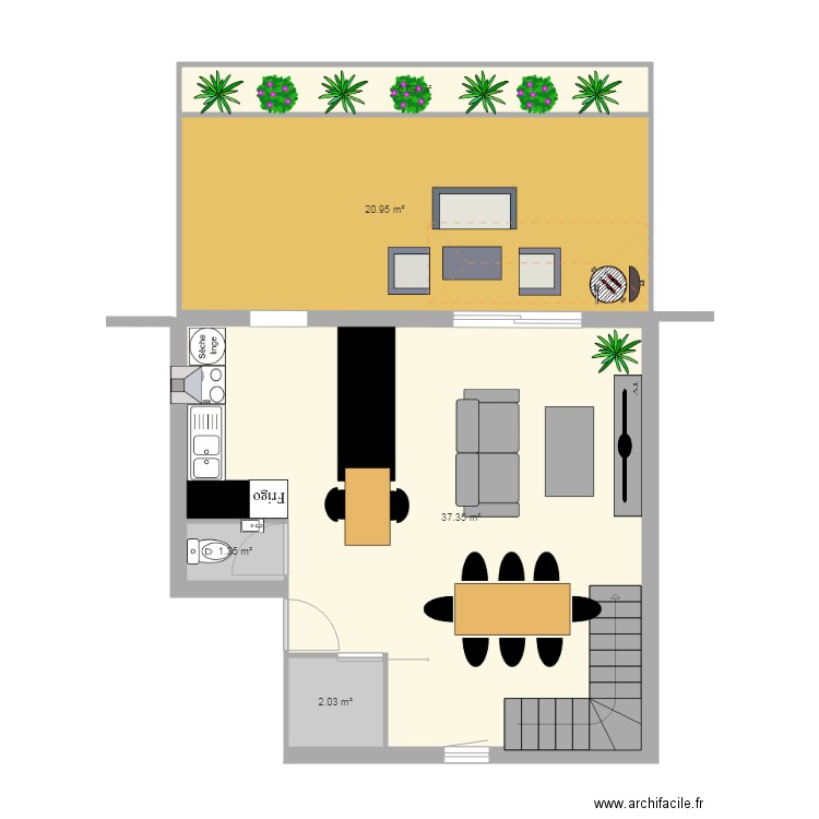 Appartement Modifications. Plan de 0 pièce et 0 m2