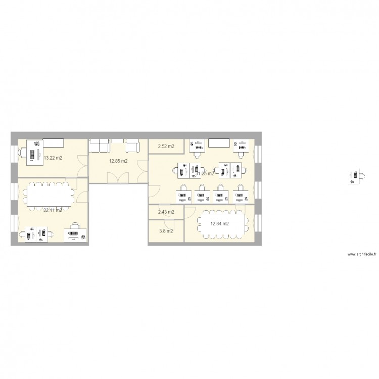 MONTGRAND mobilier bureaux mix tony. Plan de 0 pièce et 0 m2