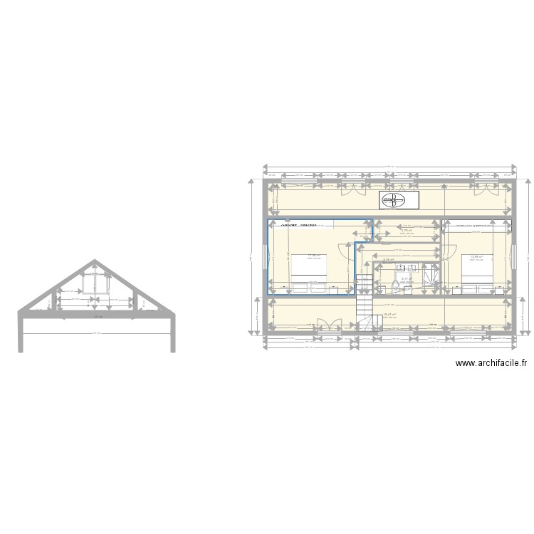 fresnes combles. Plan de 0 pièce et 0 m2