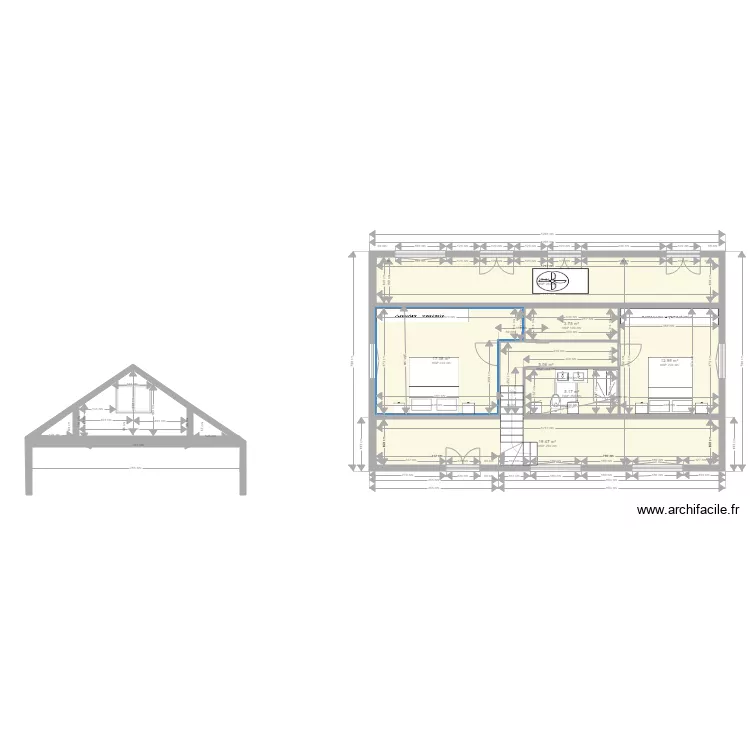 fresnes combles. Plan de 