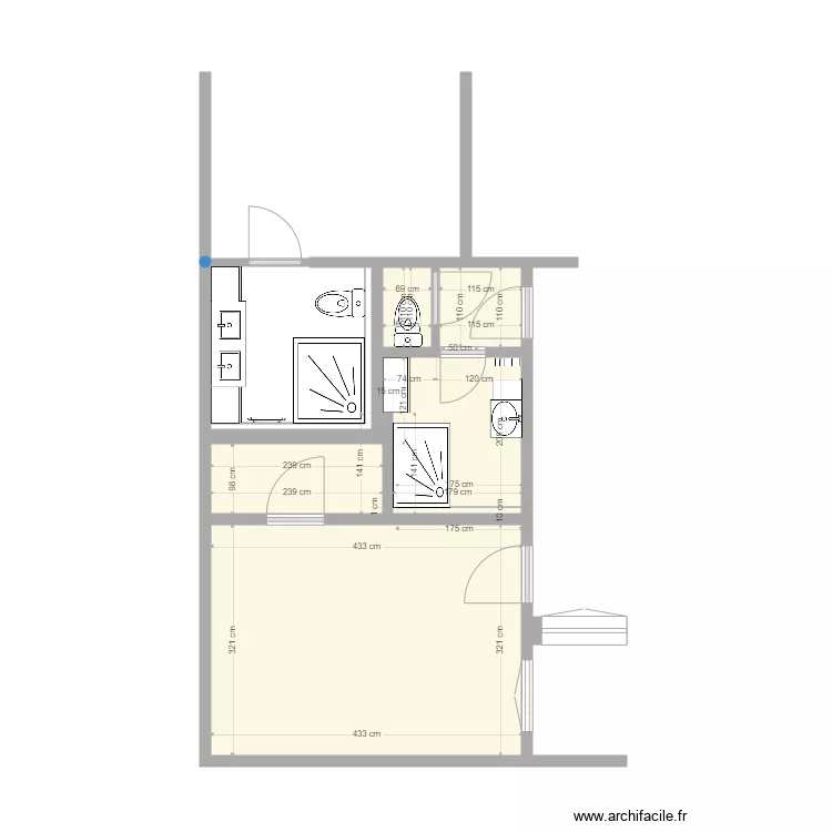 Salle de Bain Clermont Sol4. Plan de 