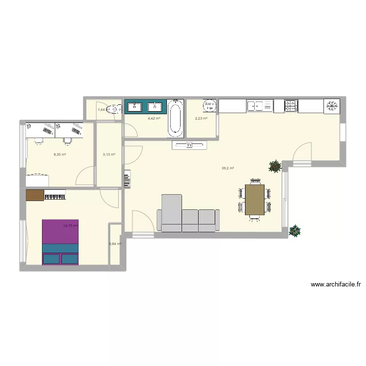 Appartement . Plan de Appartement . Plan de