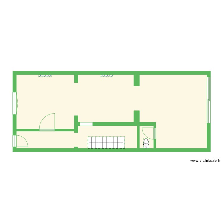 plan chambres 03. Plan de 3 pièces et 64 m2