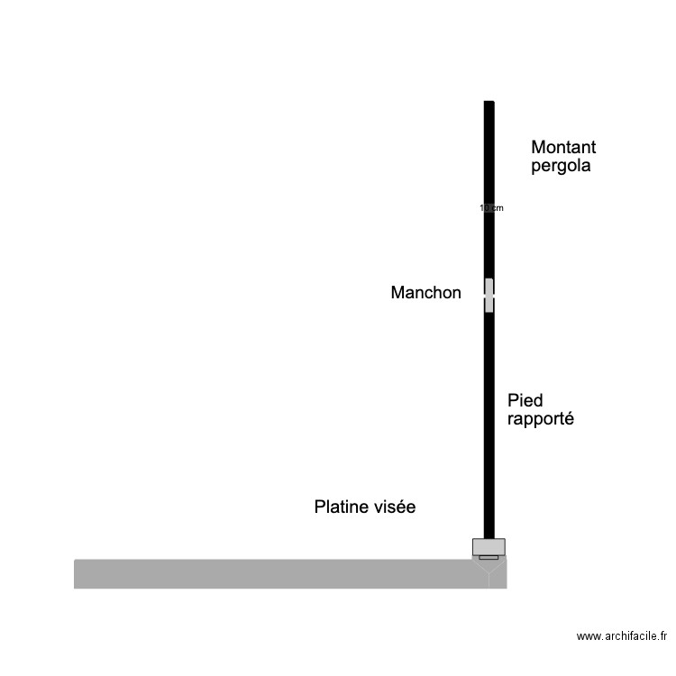 Balcon - pergola. Plan de 0 pièce et 0 m2