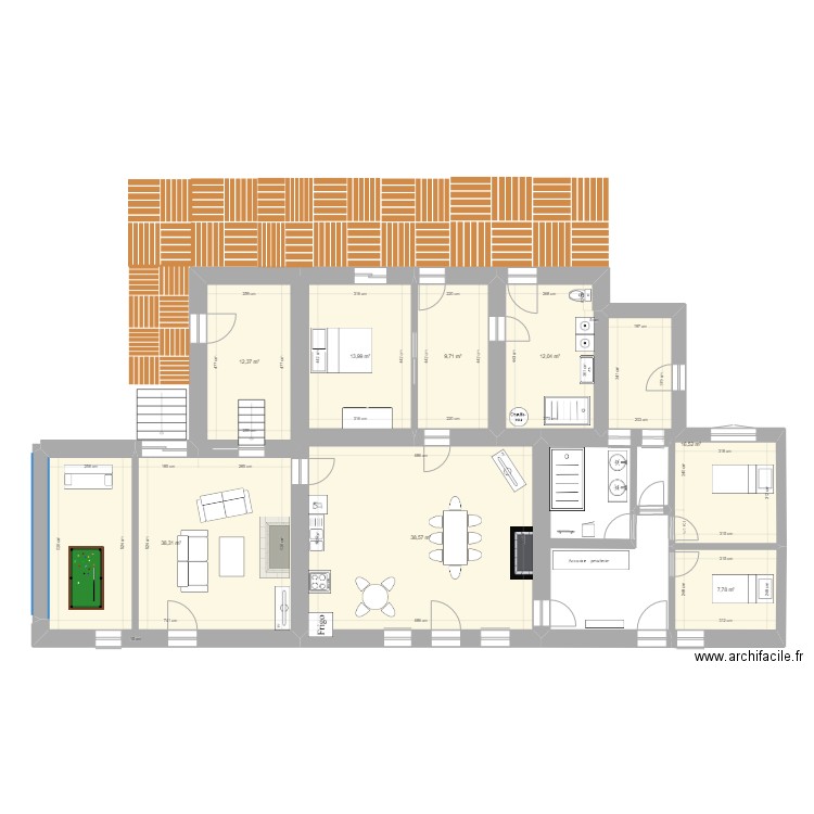 v3 plan Anais. Plan de 8 pièces et 149 m2