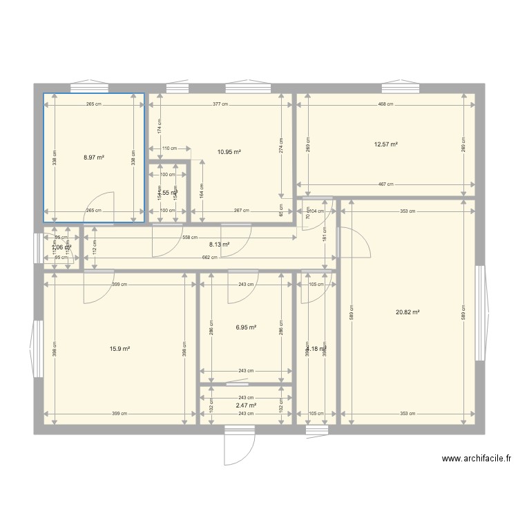 Plan A. Plan de 0 pièce et 0 m2