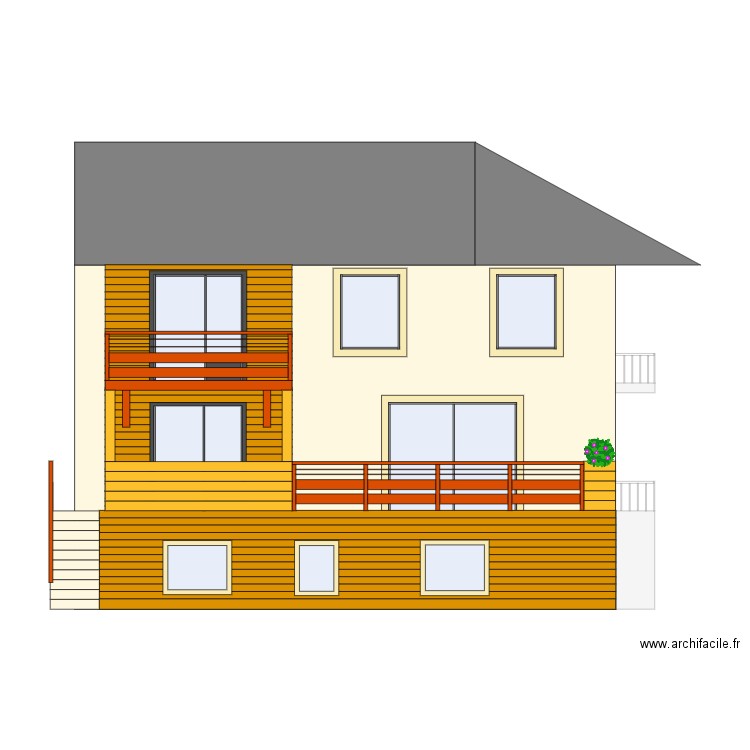 Plans de façades finaux. Plan de 0 pièce et 0 m2