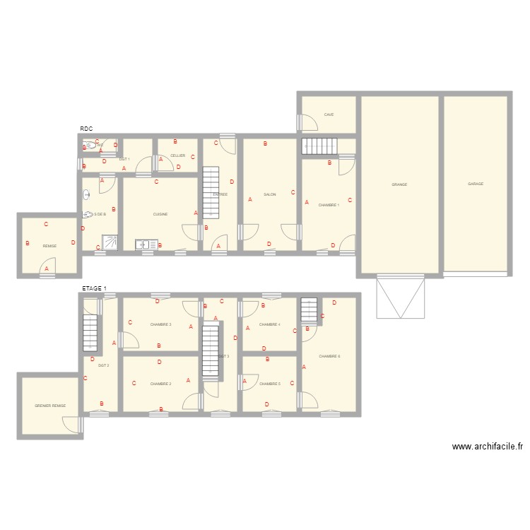 HUGUET. Plan de 0 pièce et 0 m2