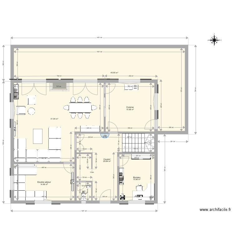 Chalet 1er étage Version 01. Plan de 0 pièce et 0 m2