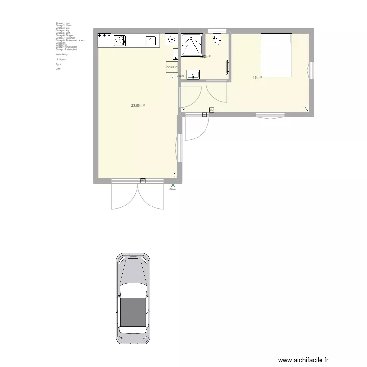 Bijgebouw Hoenderparkweg 135 alarm. Plan de 