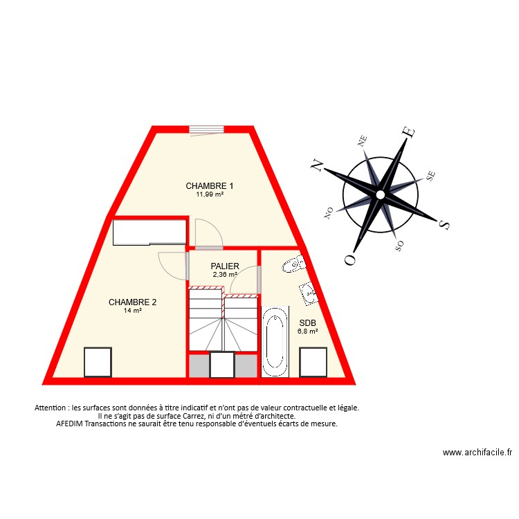 BI 6691 ETAGE 2 NIVEAU 2. Plan de 0 pièce et 0 m2