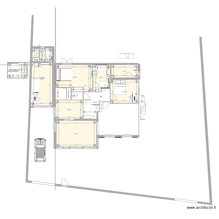 Projet Suite Parentale120918 V2. Plan de 0 pièce et 0 m2