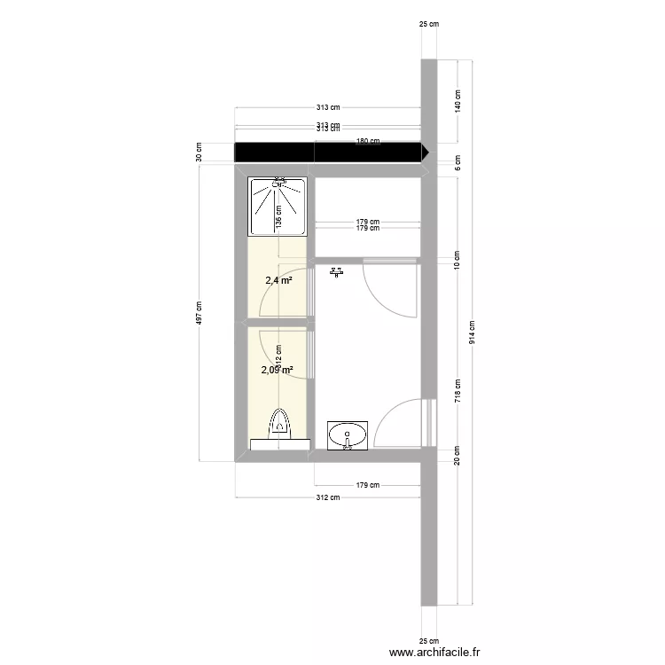 BLOC SANIT. Plan de BLOC SANIT. Plan de