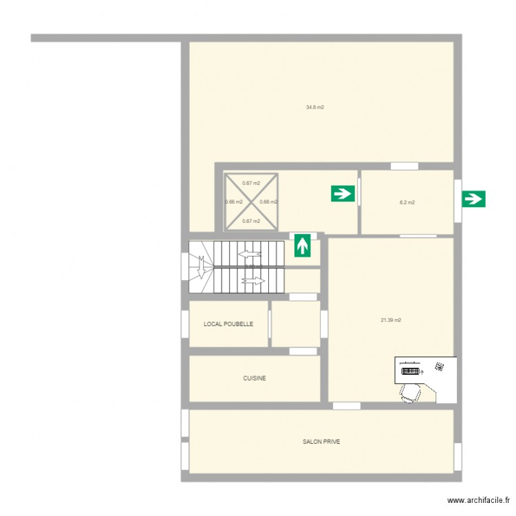 COMPLEMENT DOSSIER ADAP HOTEL DE FRANCE 1 ETAGE. Plan de 0 pièce et 0 m2