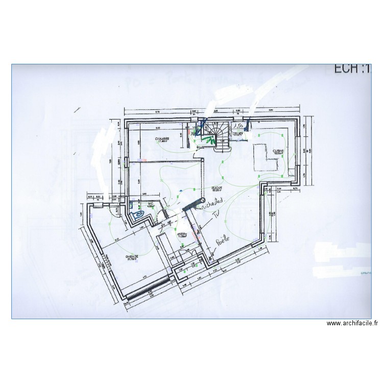 Plan Sueur RDC. Plan de 0 pièce et 0 m2