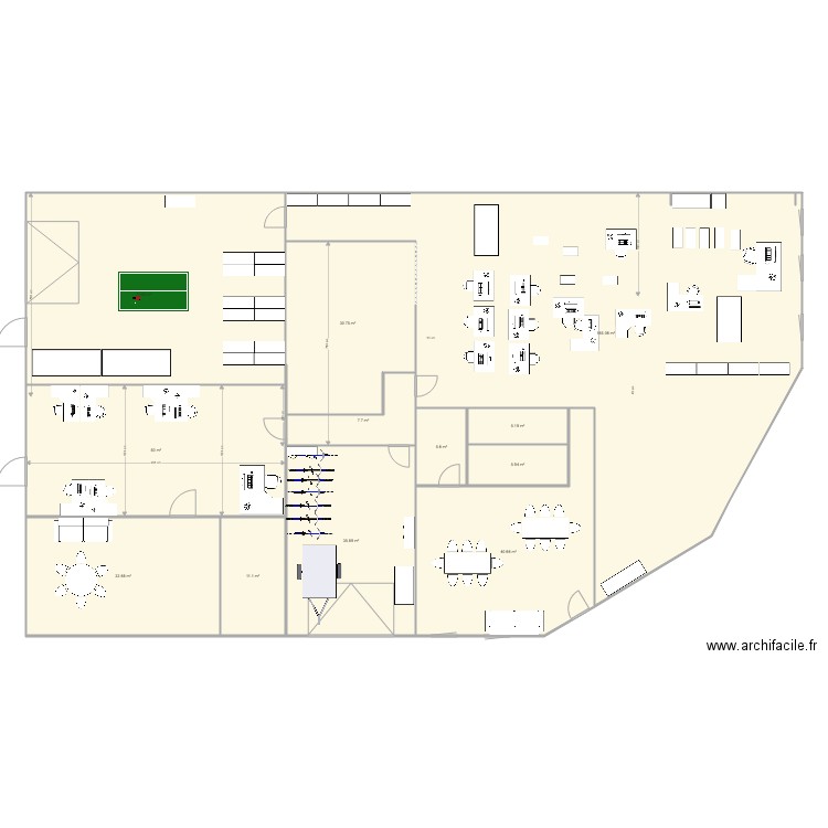 local VXX projet. Plan de 0 pièce et 0 m2