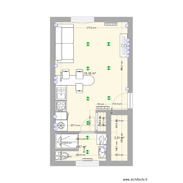 APPTS N1 LAON. Plan de 0 pièce et 0 m2