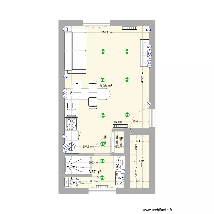 APPTS N1 LAON. Plan de 