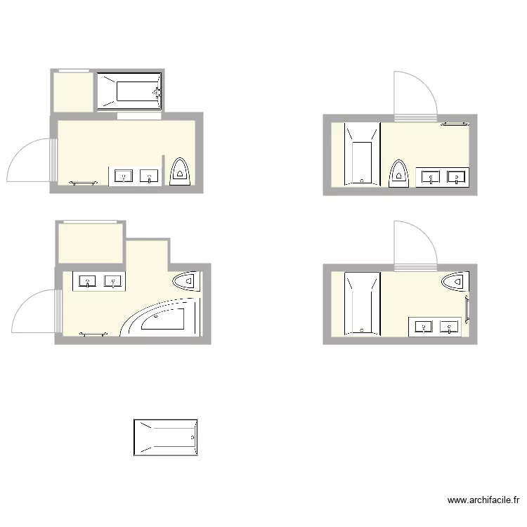 Salle de bain enfants 1. Plan de 