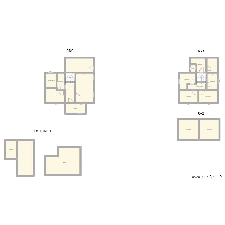 350601670. Plan de 20 pièces et 189 m2