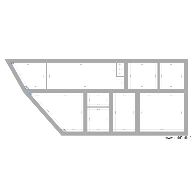 plan mesures. Plan de 0 pièce et 0 m2