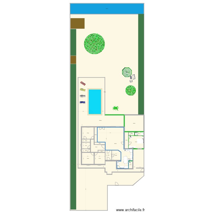 projet aigrefeuille cuisine 2eme version. Plan de 0 pièce et 0 m2