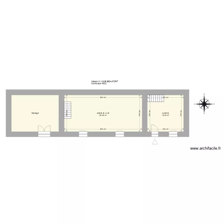 BEAUFORT. Plan de 
