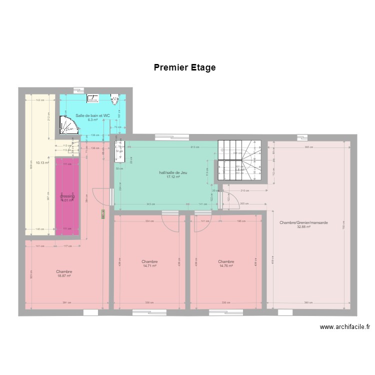 Les Breuleux1ERETAGE. Plan de 0 pièce et 0 m2