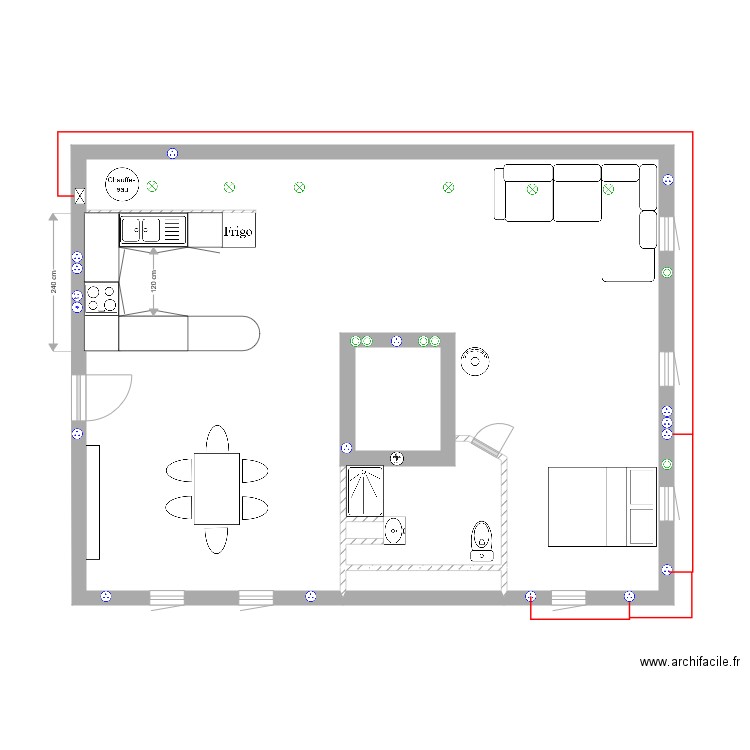 xefosse. Plan de 0 pièce et 0 m2