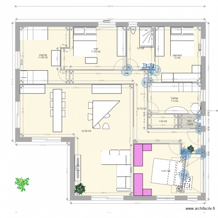 avril. Plan de 0 pièce et 0 m2
