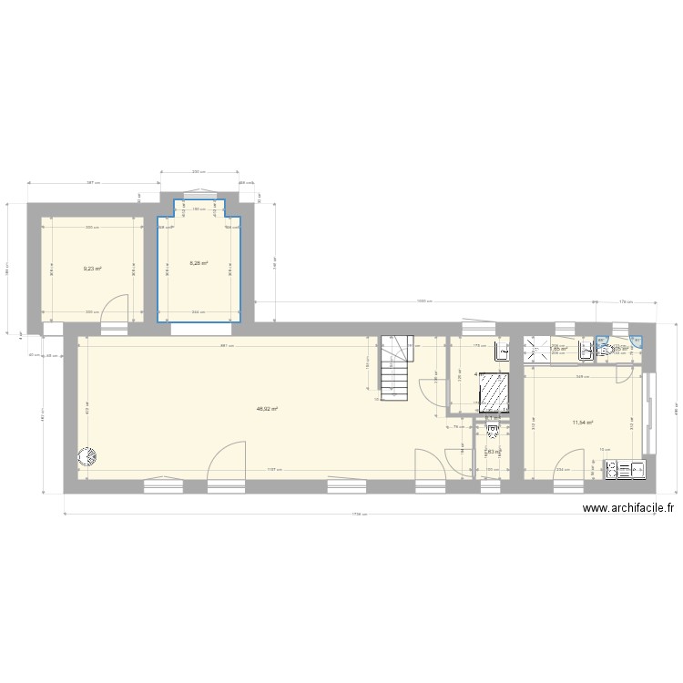 saint cirq rdc 01b. Plan de 0 pièce et 0 m2