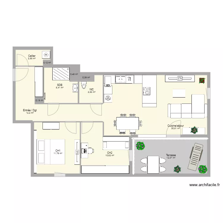 Appart FB v2. Plan de Appart FB v2. Plan de