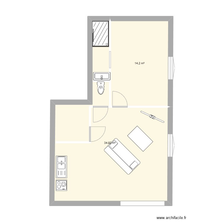 garage. Plan de 0 pièce et 0 m2