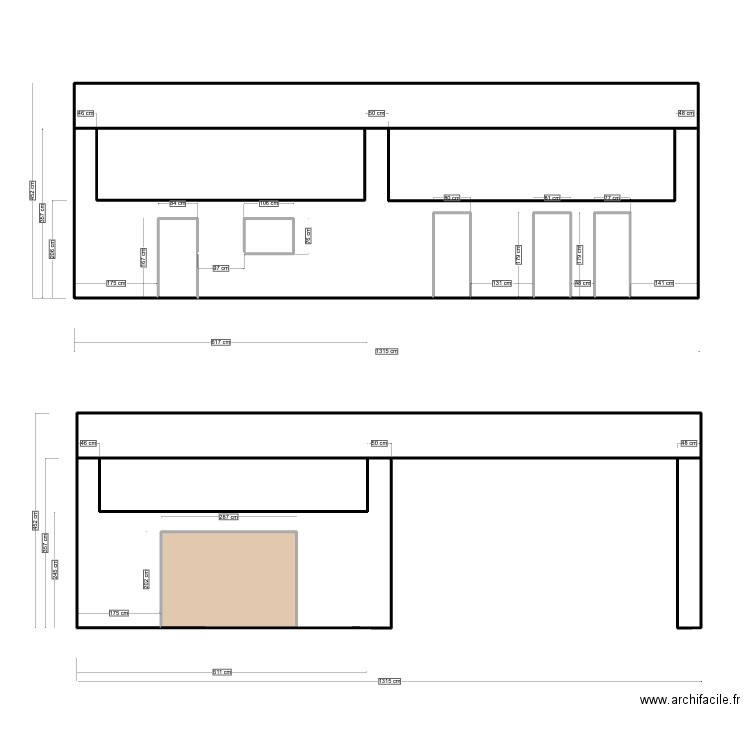 Dimension chai. Plan de 0 pièce et 0 m2