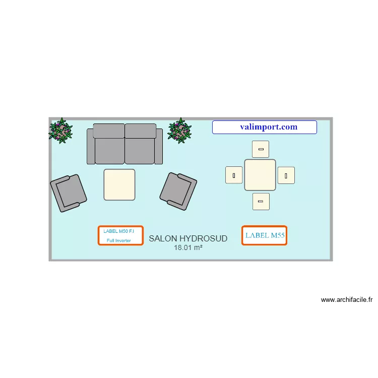 salon hds. Plan de salon hds. Plan de