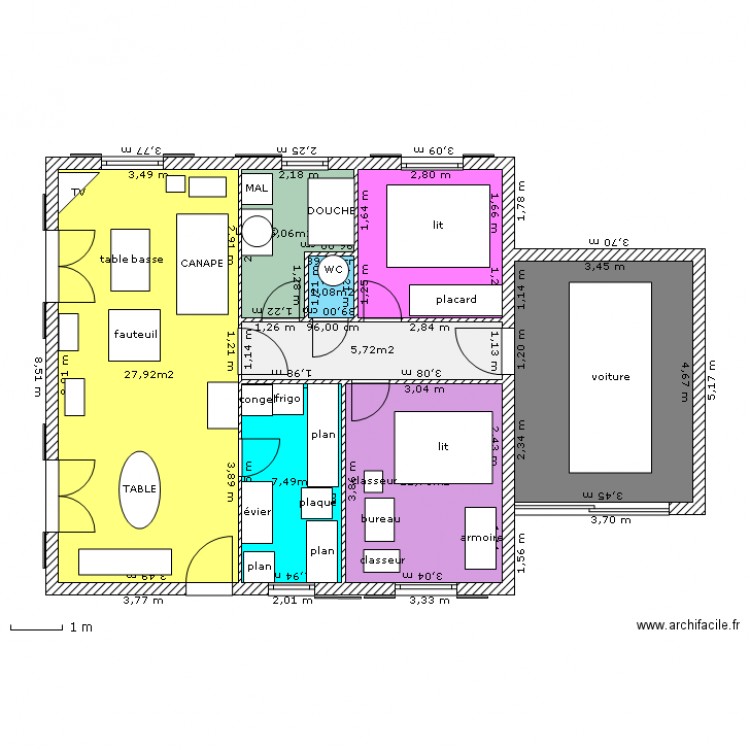 tatie 6. Plan de 0 pièce et 0 m2