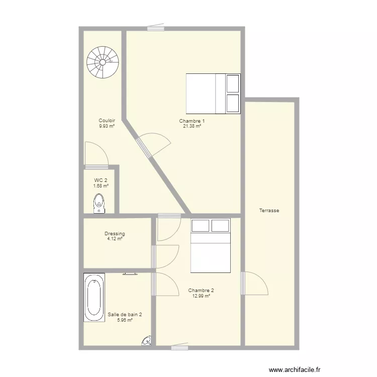 Samir 1er &eacute;tage. Plan de 