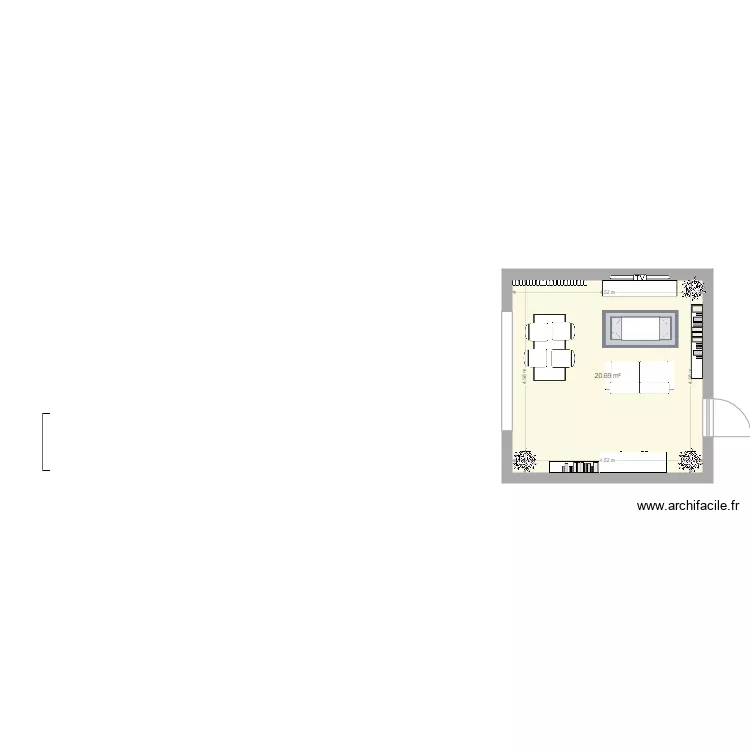 projet salon. Plan de projet salon. Plan de