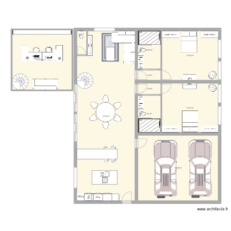 projet Rob Lou. Plan de 0 pièce et 0 m2