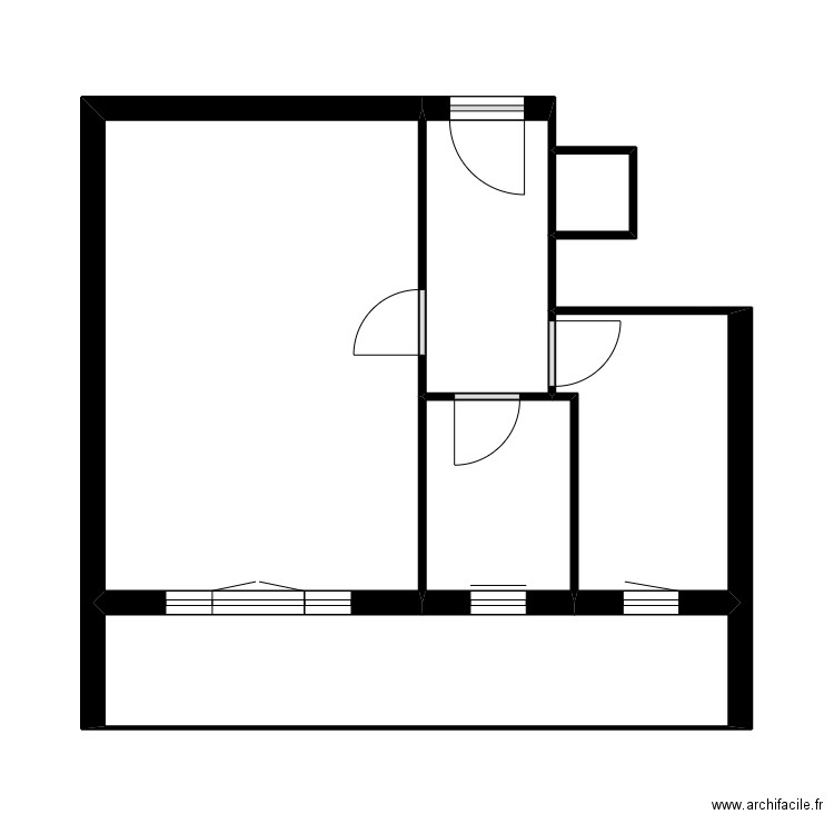 567 FLORY. Plan de 6 pièces et 38 m2