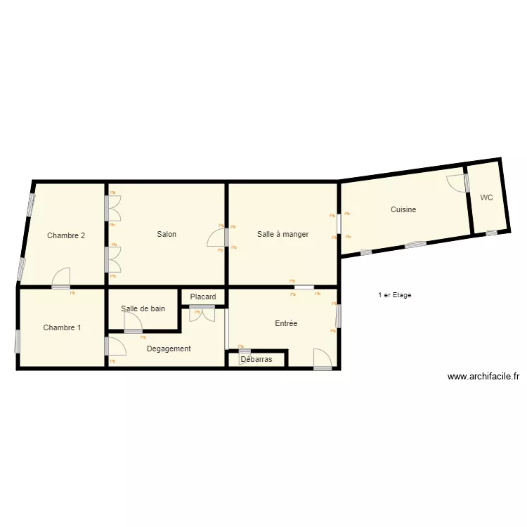 App 1er Etage SCI PASG. Plan de 