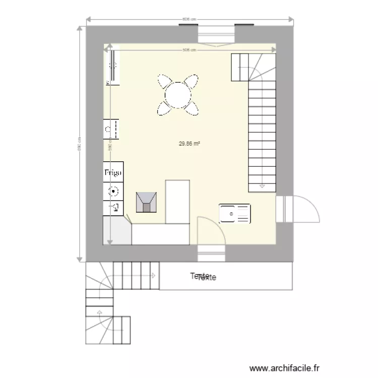 Gite 1 Rez de Chauss&eacute;. Plan de 