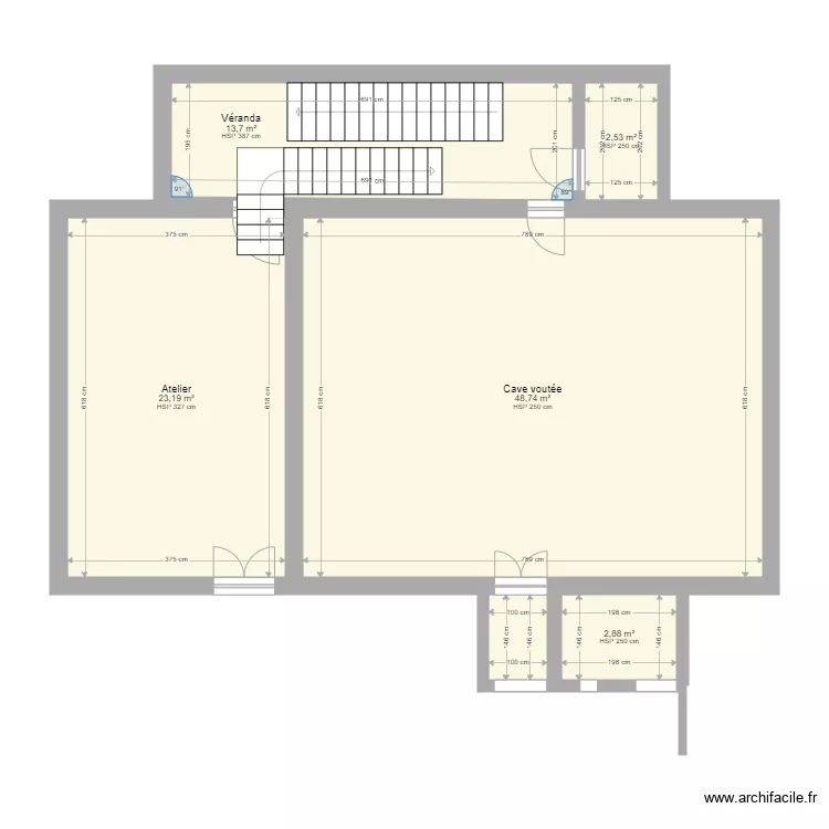 Grande Salle. Plan de 