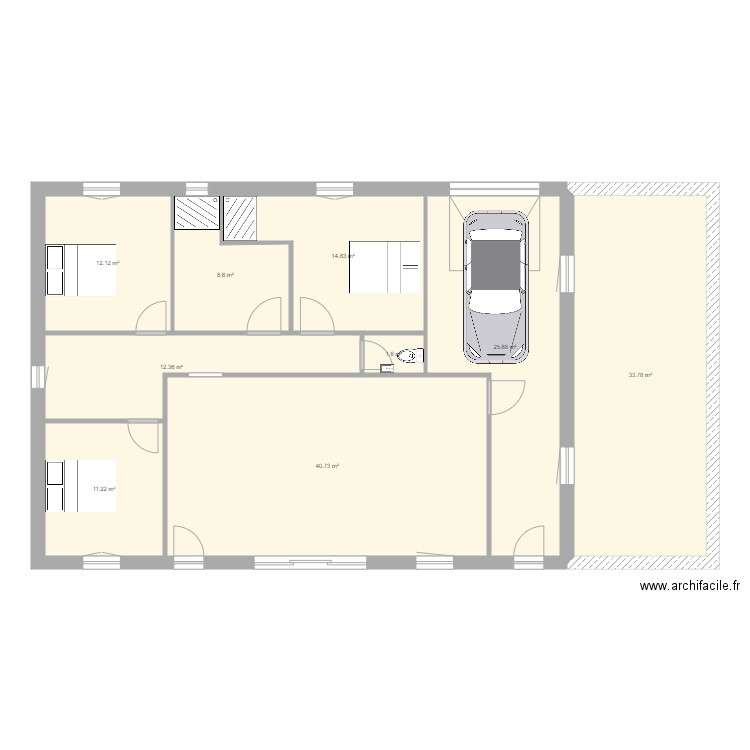 MAISON 1. Plan de 0 pièce et 0 m2