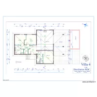 plan de distrisbution villa 4