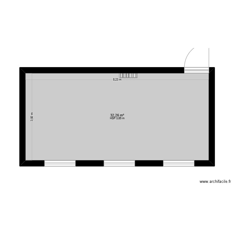 GOAPER. Plan de 1 pièce et 32 m2