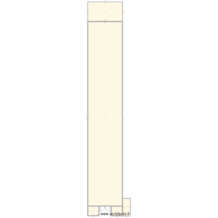 Batiment agricole. Plan de 5 pièces et 1934 m2