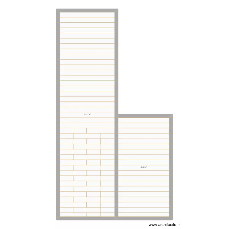 plan charpente. Plan de 2  et 147 m²