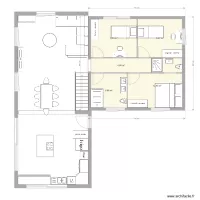 plan maison extension 3 chambres